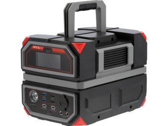 Портативна станція YATO 504 ВтГод, вихід 600/1200Вт, порти: 230V AC, різні USB