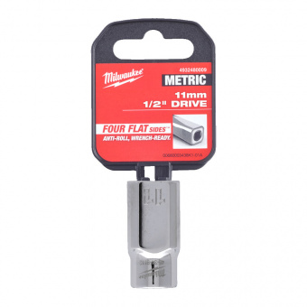 MILWAUKEE Головка хромована метрична 1/2'', 11мм | 4932480009