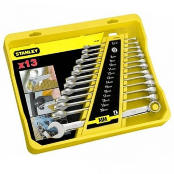 STANLEY 4-94-648 Набор ключей рожково-накидных удлиненных 13ед