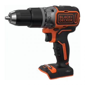 Дриль-шурупокрут акумуляторний BLACK+DECKER, безщітковий, ударний, 18 В, 52 Нм, 0-1650 об/хв