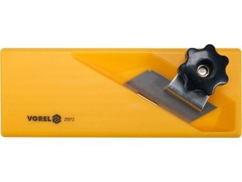 Рубанок крайковий по г/к плитах VOREL t= 18 мм, кут обробки 90° ABS пластиков, 155x54x45 мм [50]