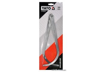 Кронциркуль для зовнішніх вимірів YATO: l= 300 мм, з гвинтовим фіксатором [50]