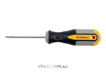 VOREL Викрутка хрестова : "Philips" PH00 х 65 мм. Cr-V  | 60920