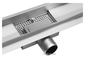 FALA Трап підлоговий для душу з нержавіючої сталі "NAPO" ; 90х 7х 5,2 см  | 75380