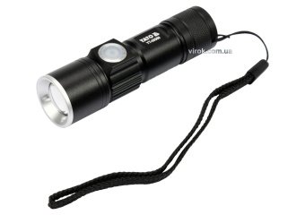 YATO Ліхтар світлодіодний (XTE CREE) YATO, акумулят. Li-Ion 650мА, Р= 5Вт, Ф= 350lm. Ø=27мм x94мм  |