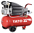 YATO Компресор мережевий 230 В, 1,5 кВт, тиск ≤ 8 Bar, под. повітря- 188 л/хв, ресивер- 50 л