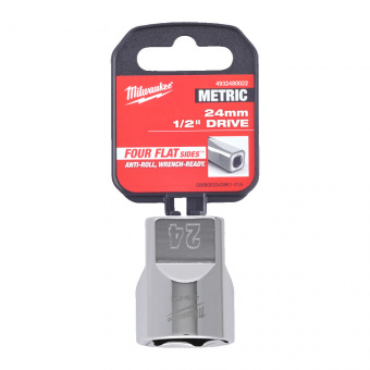 MILWAUKEE Головка хромована метрична 1/2'', 24мм | 4932480022