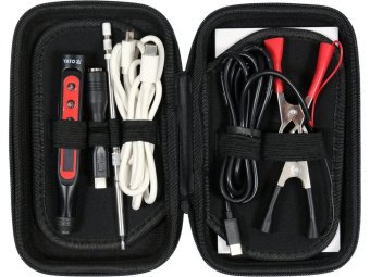 Паяльник портативний YATO 9-24В, 18-65Вт. t=90-480°С, накінечник Т12