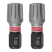 MILWAUKEE Біта SHOCKWAVE, TX50, 25мм, (3шт)