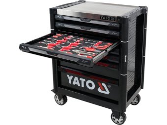 Шафа з інструментами YATO, на колесах, 7 шуфляд, 977x 725x 480 мм, набір 157 елем.