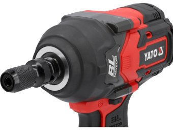 Гайковерт ударний безщітковий акум. YATO:18 В Li-Ion, квадрат 1/2", КМ-1200 Нм (БЕЗ АКУМУЛЯТОРА) [6]