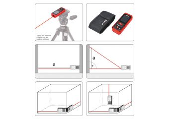 YATO Дальномір лазерний YATO, 10 режимів,з діапазоном 0.2- 40 м, похибка ±2 мм, 20 вимірів в памяті 