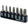 Набор бит TORX с отверстием TOPTUL 1/4" 7ед. (T10-T40) GAAV0703