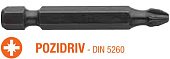 USH Насадка викруткова Industry Pozidriv PZ2 x 50 мм. Torsion подовжена, Уп. 10 шт. | UUSG0013631