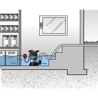 Дренажний насос для брудної води Metabo PS 7500 S (450 Вт, 7500 л/год) (0250750000)