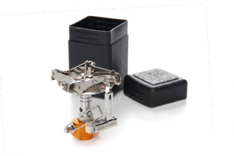 Портативная газовая горелка для кемпинга Мини складная с пьезоподжигом 70*58*81мм СИЛА