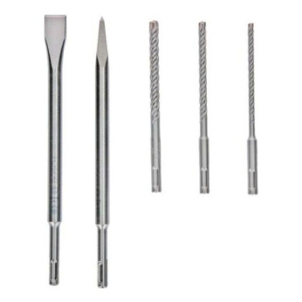 Набір бурів Bosch SDS-plus (3 бура, 2 зубила) (1619M008ZJ)