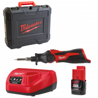 MILWAUKEE Паяльник акумуляторний ,M12 SI-201C (+ заряд.пристрій, 1 акум.Х 2Аг) | 4933459761