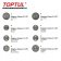Комплект для обслуживания тормозных цилиндров TOPTUL 18 ед. (два винта) JGAI1801