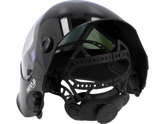 Маска електрозварювальника YATO TRUE COLOR з автозатемнюв фільтром 117х 156х 9,4мм, вічко- 108х82 мм