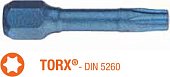 USH Насадка викруткова ударна Blue Shock TORX T20 x 30 мм. Уп. 25 шт. | UUSL0062495
