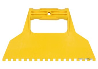 VOREL Шпатель для сумішей і клеїв : L= 225 мм пластиковий, з зубами- 6х6 мм  | 05972