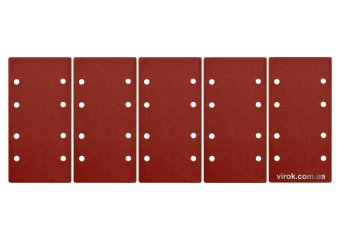 YATO Папір шліфувальний з липучкою YATO: 93 х 187 мм, Р80, до YT-82230, 5 шт  | YT-83802