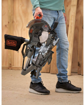 Пила торцювальна мережева BLACK+DECKER, 1500 Вт, диск 216х30 мм (диск ТСТ на 24 зуб)