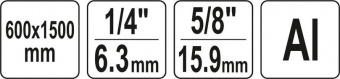 YATO Штатив тринога YATO телескопічний. кріплення 1/4"-5/8", з штангою. H= 60-150 см. алюмінієвий (D