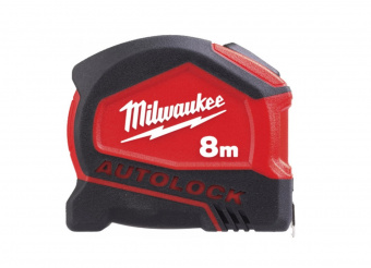 MILWAUKEE Рулетка метрична AUTOLOCK, 8м/26фт (25мм) | 4932464666