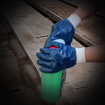 Рукавиці з нітриловим покриттям КВІТКА PRO Heavy Duty Industrial (120 пар, 10"/ XL) (110-1208-10)