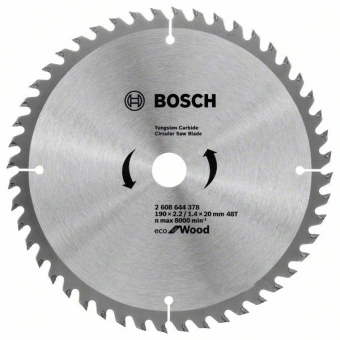 Пиляльний диск Bosch Optiline Wood ECO (190х20/16х48Т) (2608644378)