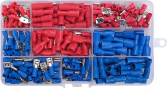 YATO Набір електричних роз'ємів з ізоляцією і клем YATO : 240 шт, в футлярі  | YT-068912