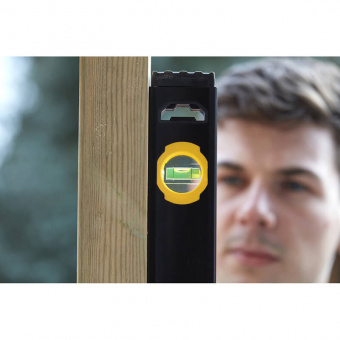 STANLEY Уровень "FatMax WATERFIT CLASSIC PRO", алюминиевый каркас, L = 1800 мм, 3 капсулы.