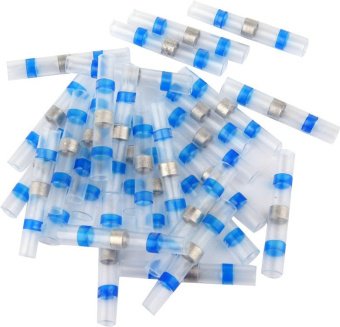 YATO Кембрики термоусадні при t≤ 105°C з припоєм YATO, прозорі для провідників 1.5- 2,5 мм², 100 шт 