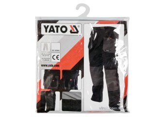 YATO Штани робочі YATO, розмір S; 65%- поліестер, 35%- бавовна  | YT-80182