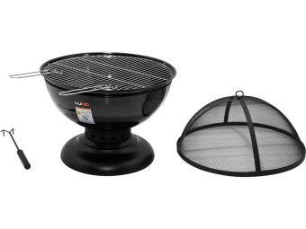 Чаша для вогню з сітчатою кришкою LUND Ø= 54.5 см, габарити- Ø= 57 см, висота- 62 см [1]