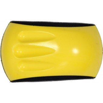 VOREL Блок-тримач для шліфування : 150х 85х 75 мм з платформою-липкою "Велкро" трапецев.  | 07957