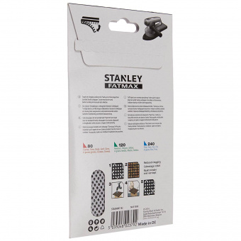 STANLEY Сетка шлифовальная , 100х165 мм, 3 листа, зернистость 120 мкм 
