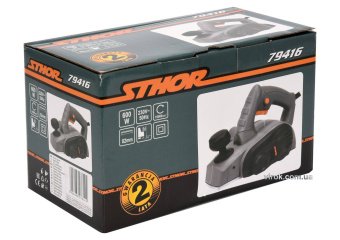 STHOR Рубанок електромережевий- 230 В 600 Вт, ніж- 82 мм, глиб. стругу- 2 мм  | 79416