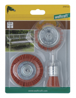 Wolfcraft набор нейлоновых щеток  // 2741000