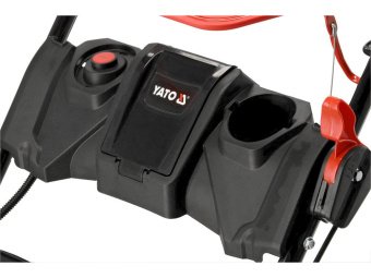 Газонокосарка бензинова YATO з приводом: 4,5кВт, ширина різання: Ø= 53 см, травозбірник- 62л