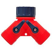 Розподільник пластиковий з двома виходами, 3/4 Technics | 72-434