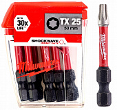 MILWAUKEE Біта SHOCKWAVE , TX25, 50мм, (10шт) | 4932430882