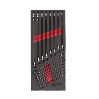 MILWAUKEE Ложемент з метричними ключами рожково-накидними MAX BITE (15шт.) | 4932479827