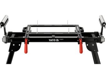 Стіл верстатний YATO: робоч. вис- 750 мм, навант- 200кг, відст між опорами- 100-165 см, 100х58х81 см