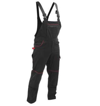 YATO Комбінезон робочий COMFY YATO розмір XXL, чорно-червоний, 9 кишень, 100% бавовна  | YT-79255