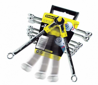 STANLEY 4-89-997 Набор ключей комбинированных с акселератором 8 ед. (8,10,11,12,13,14,15,16мм)