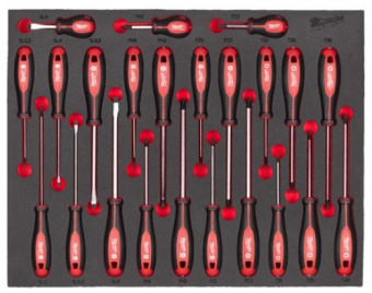 MILWAUKEE Ложемент с трехгранными отвертками - 23 ед. (1 шт) | 4932479830