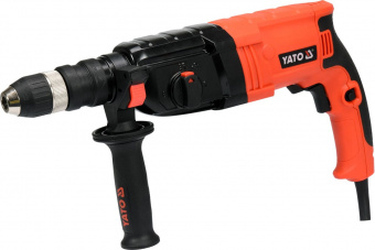 YATO Перфоратор мережевий SDS+ YATO : з змінним патроном P= 850 Вт, J= 3,3 Дж. Ø≤ 30 мм в футлярі  |